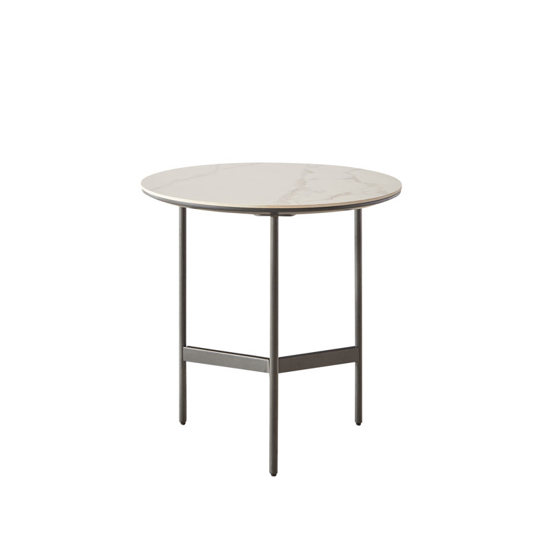End/Side Tables - Small Round Accent Table, Metal Narrow Night Stands With Sharp, Ideal For Any Room-Side Tables