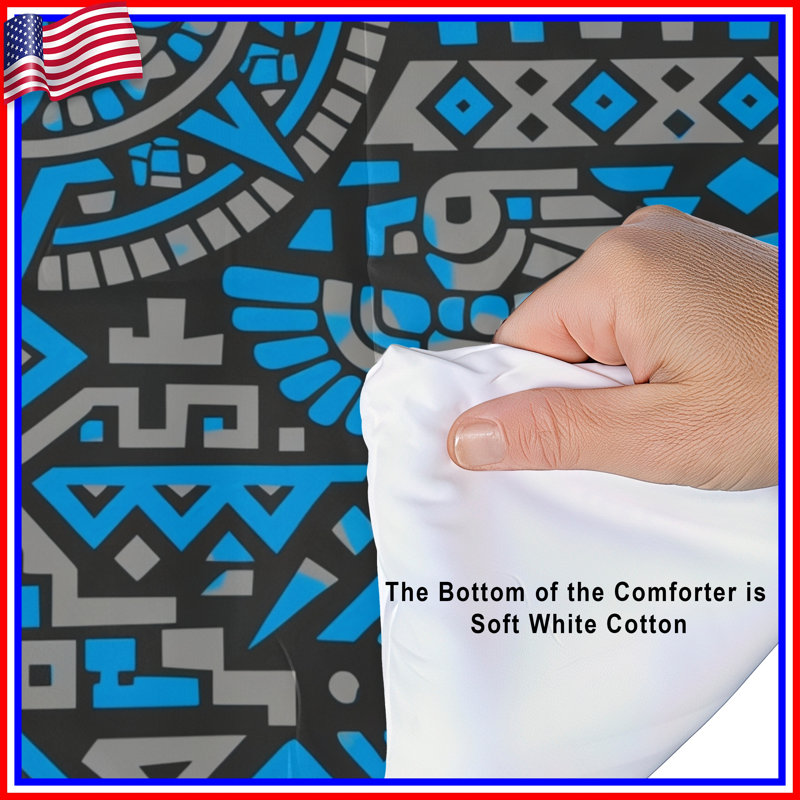 Aztec Inspired Motif Comforter, King