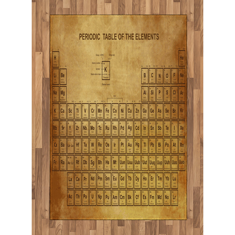 Science High Density Long Fiber Poly Threads Decorative Area Rug Carpet, Rectangle 4' x 5'8"