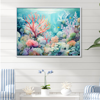 Underwater Coral Symphony Ii II On Canvas Print