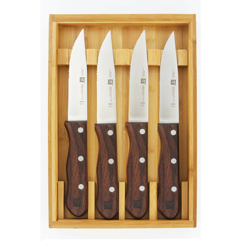 Zwilling 4-piece Steakhouse Steak Knife Set with Storage Case