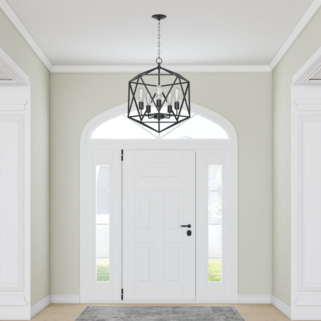 Heleo 5-Light Industrial Indoor Chandelier Prominence Home
