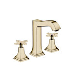 Hansgrohe Metropol Classic Widespread Faucet 160 with Cross Handles and Drain Assembly, 1.2 GPM