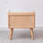 Pure Solid Wood Bedside Cabinet With Modern Simple Design And Ample Storage, European Beechwood, 0.4M