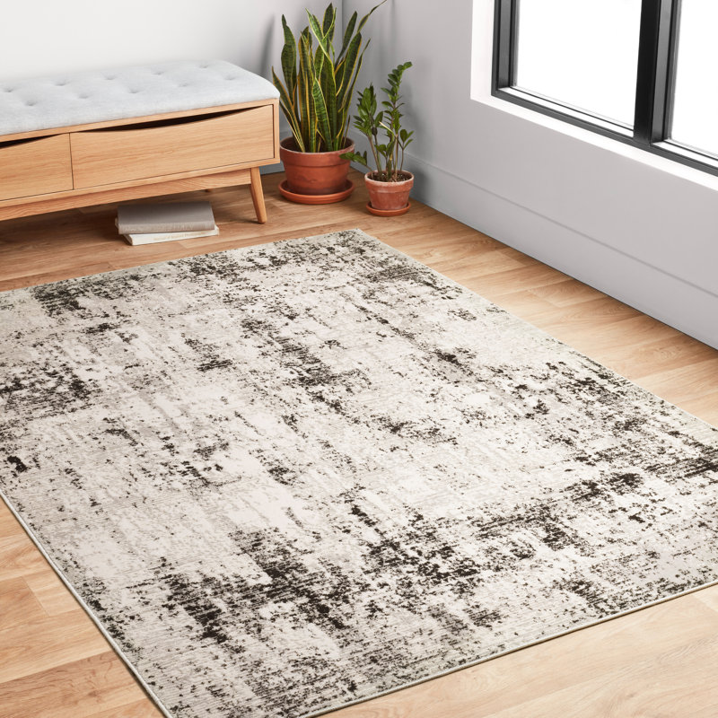 Liddle Abstract Indoor Rug, Rectangle 6'7" x 9'2"