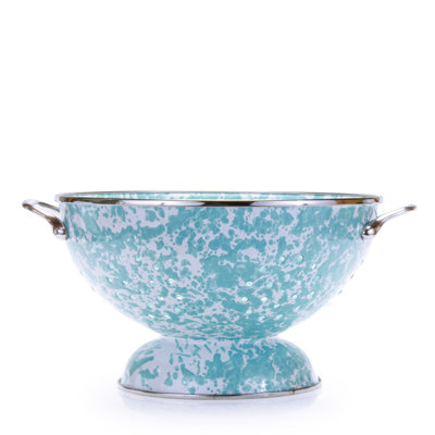 Golden Rabbit Swirl Enamelware Colander