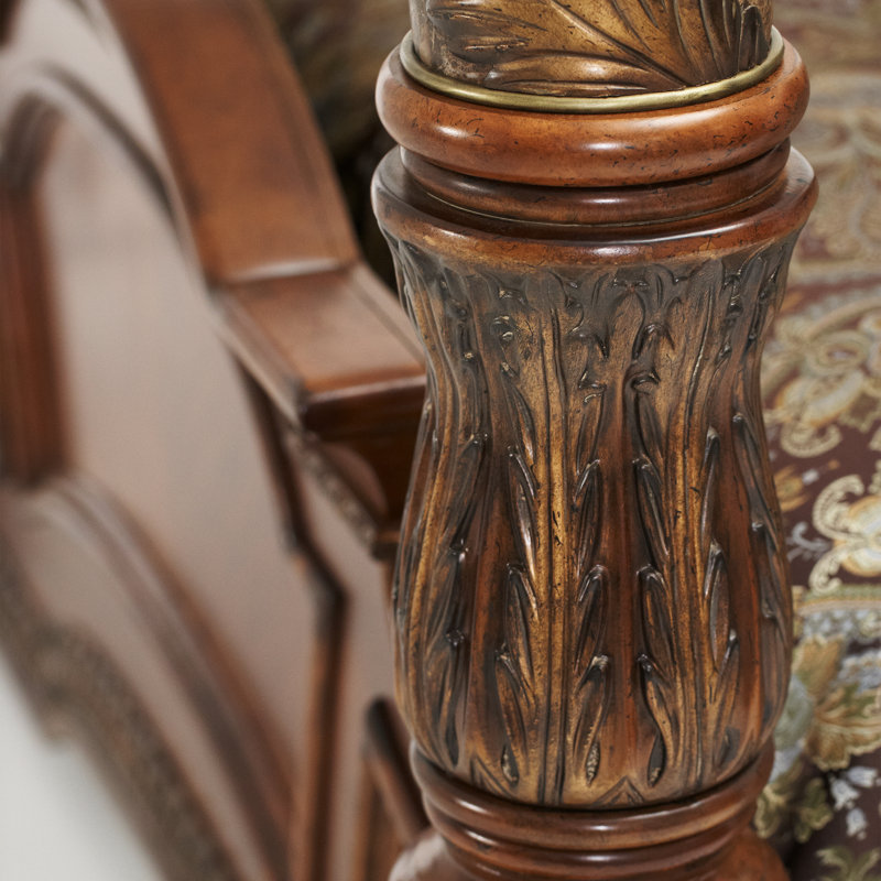 Villa Valencia Solid Wood Canopy Bed, California King
