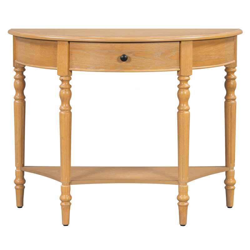 Console campagnarde avec tiroir et tablette Farmhouse, Naturel
