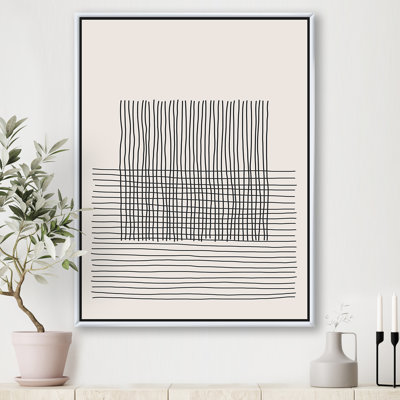 Minimal Geometric Lines and Squares V - reproduction sur toile