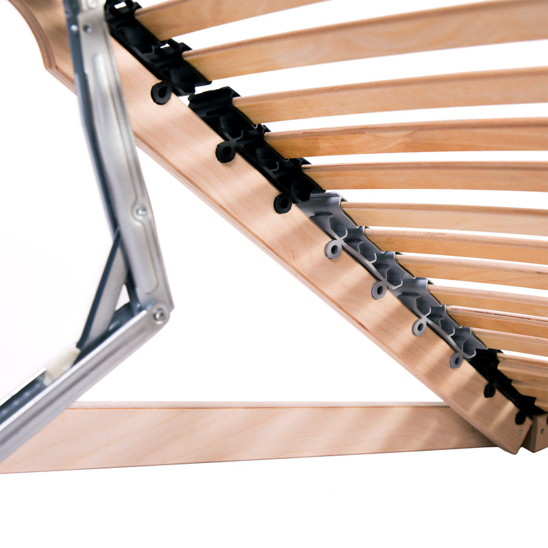 Slatted Bed Base with 42 Slats 7 Zones Frame Multi Sizes Multi Models, Single (3')