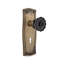 Prairie Plate with Decorative Keyhole and Crystal Black Door Knob-586638552-586638553