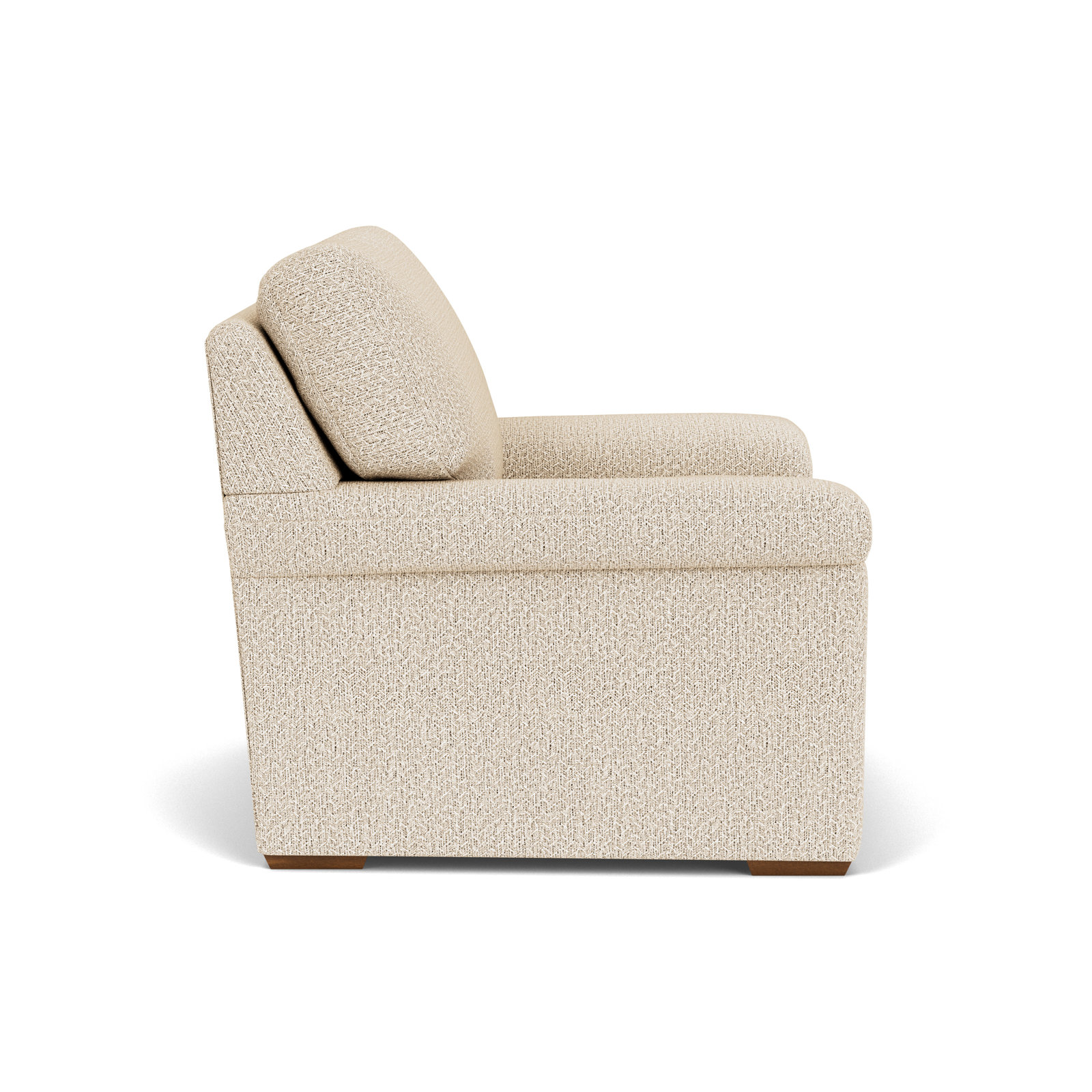 Chair and a Half, White Polypropylene/Olefin
