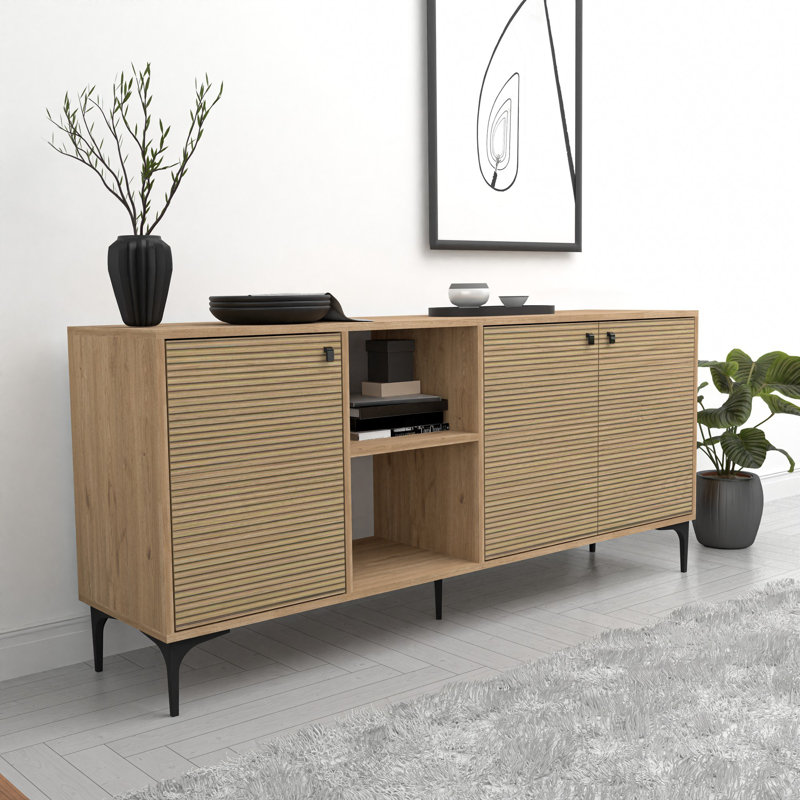Mezza 80cm Console Table, Oak