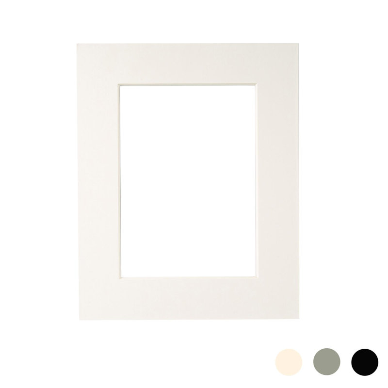 Nicola Spring - Picture Mount, Ivory, 25cm H x 20cm W x 0.5cm D
