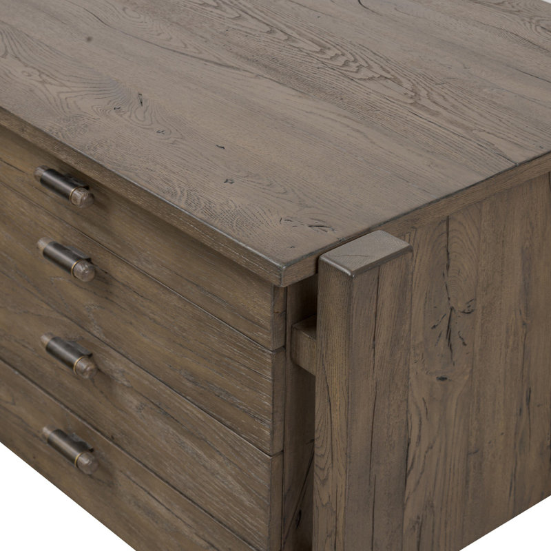 MARCELA Writing Desk, Gray Reclaimed French Oak