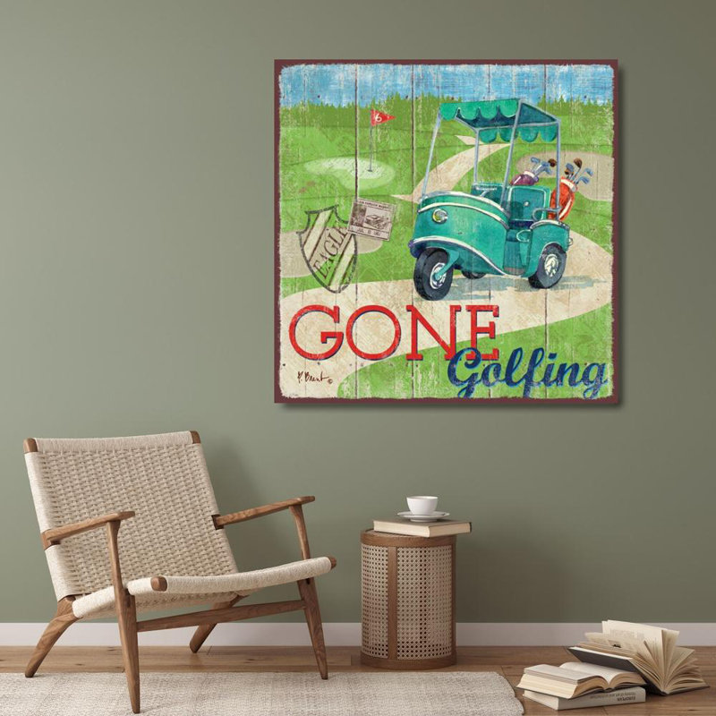 "Rosalind Wheeler Brent, Paul", art sur toile tendue sous le titre: Golf Time IV BNT-1159, H 28 po x l 28 po