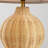 Wicker/Rattan Table Lamp with Fabric Shade