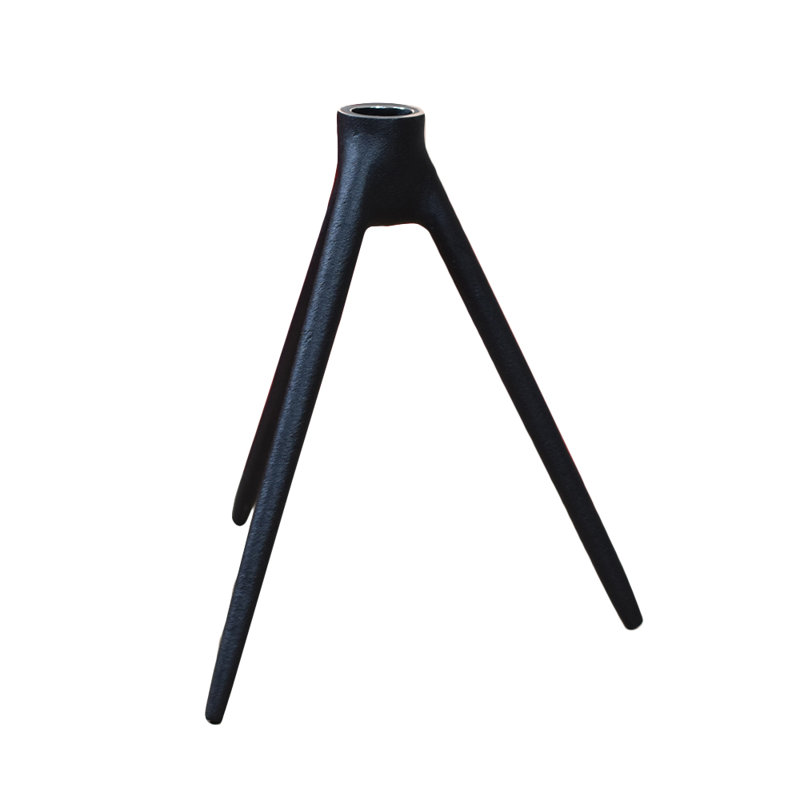 Aluminum Tabletop Candlestick, 18" H x 9" W x 19" D