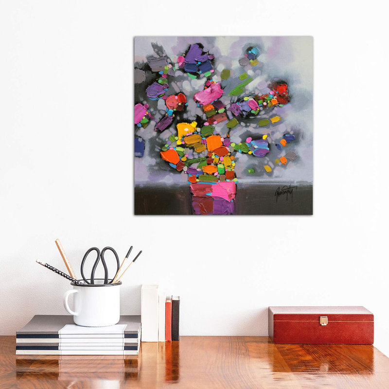 Bouquet II par Scott Naismith - reproduction d'art, Toile tendue, H 37 po x l 37 po x P 1,5 po