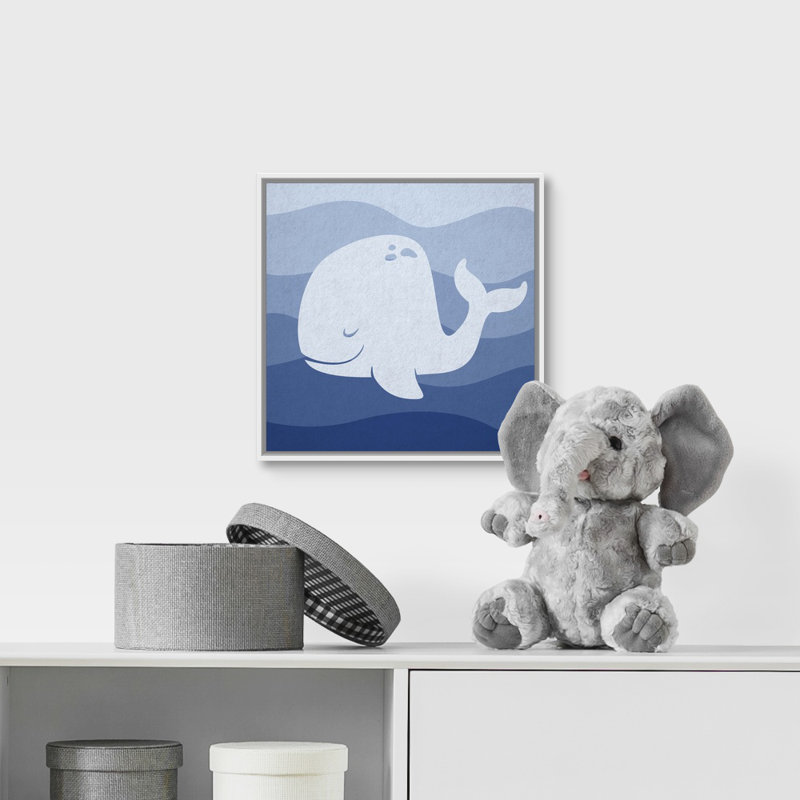 « baleineing subaquatique-chambre d’enfant circle », impression, H 12 po x l 12 po x P 1,75 po