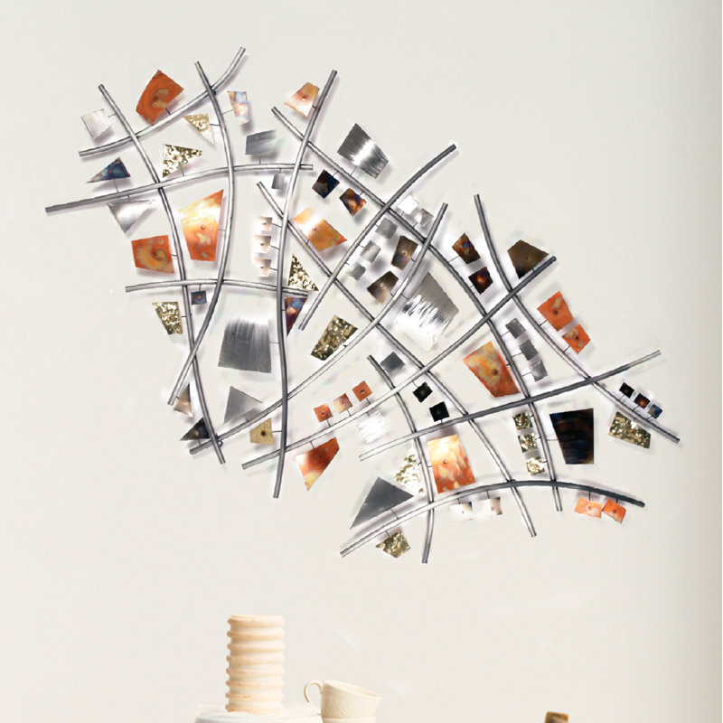 C. Jeré Handmade Modern Abstract Wall Decor on Metal