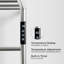 Heated Towel Rack With Top Shelf, 3-Bar Towel Wall Mountedwarmer For Bathroom With Intelligent Touch Screen Timer, 304 Stainless Steel Polished, Plug-In/Hard-Wired-119738468