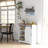 Coffee Bar Cabinet, 33" Buffet Sideboard With Sliding Barn Door And Adjustable Shelf