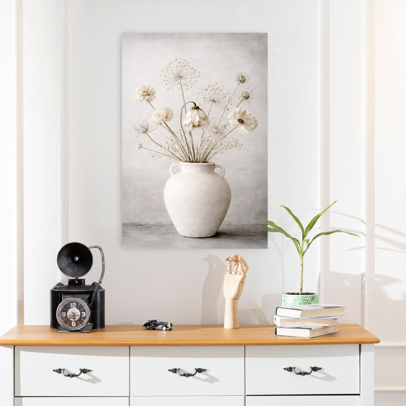 Fading Meadow, art mural contemporain abstrait, H 24 po x l 16 po