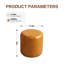 30cm Small Round Faux Leather Upholstered Ottoman-1061551670