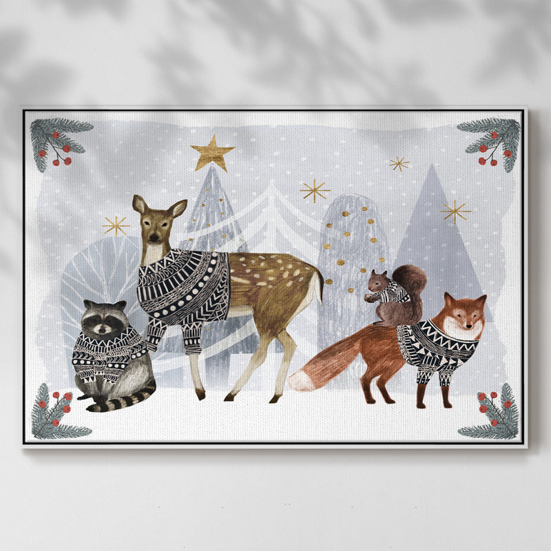 Cozy Christmas Collection A, H 17 po x l 25 po x P 2 po, Blanc