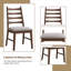 De 2 chaises d'appoint en lin et noyer gris - Dossier en bois massif 20 po Hauteur du siège 220 lb Capacité (2) synthétique 22 po Profondeur-17354917