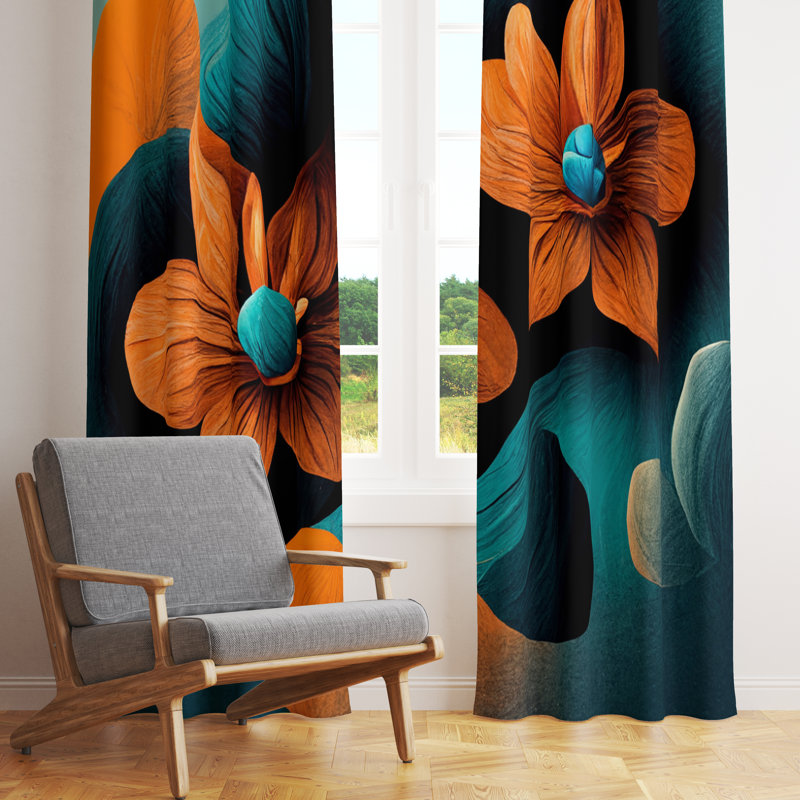 Semi Sheer Curtain Pair, 20" W x 52" L