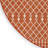  Positano 6' x Round Terracotta Modern Rug-191839127-191839133