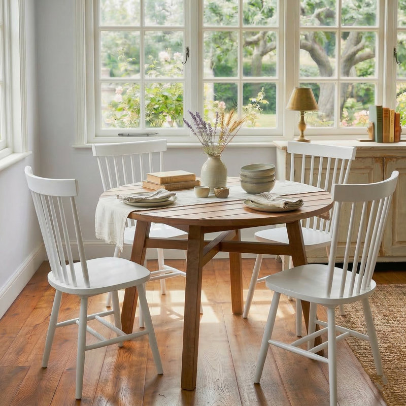Calaby Dining Set, Brun