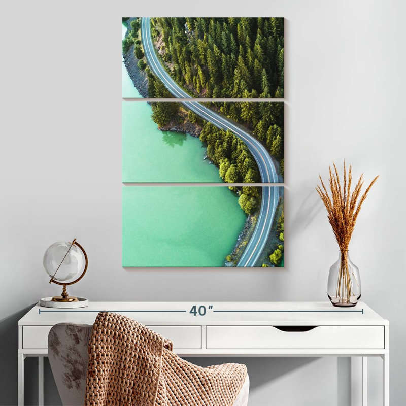 Vue aérienne de Mehar Diablo Lake Road, H 32 po x l 20 po