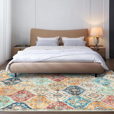 Striped Machine Tufted Area Rug