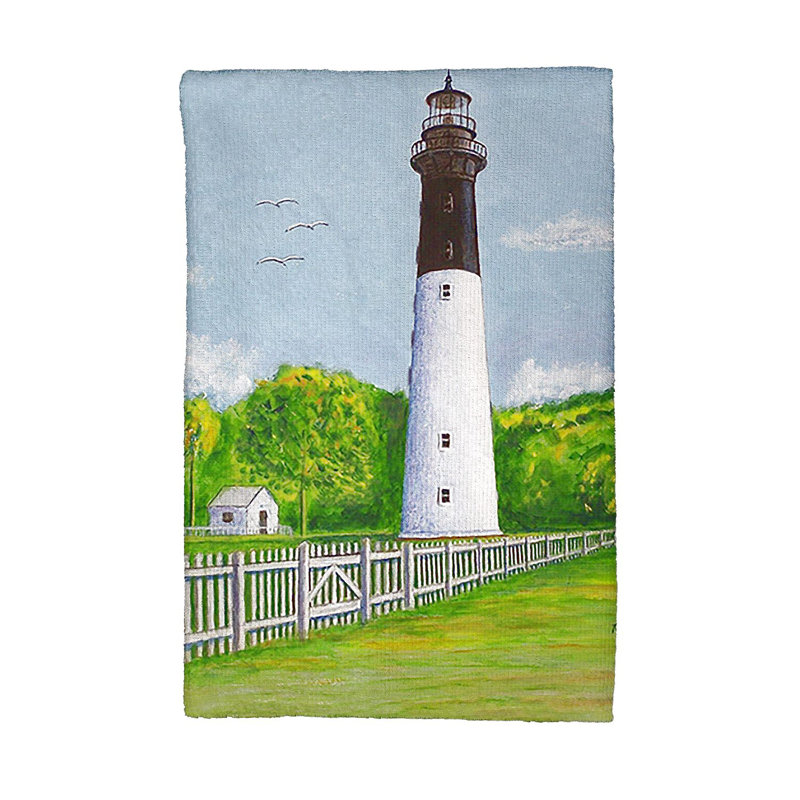 Serviette de thé à phare huntington island