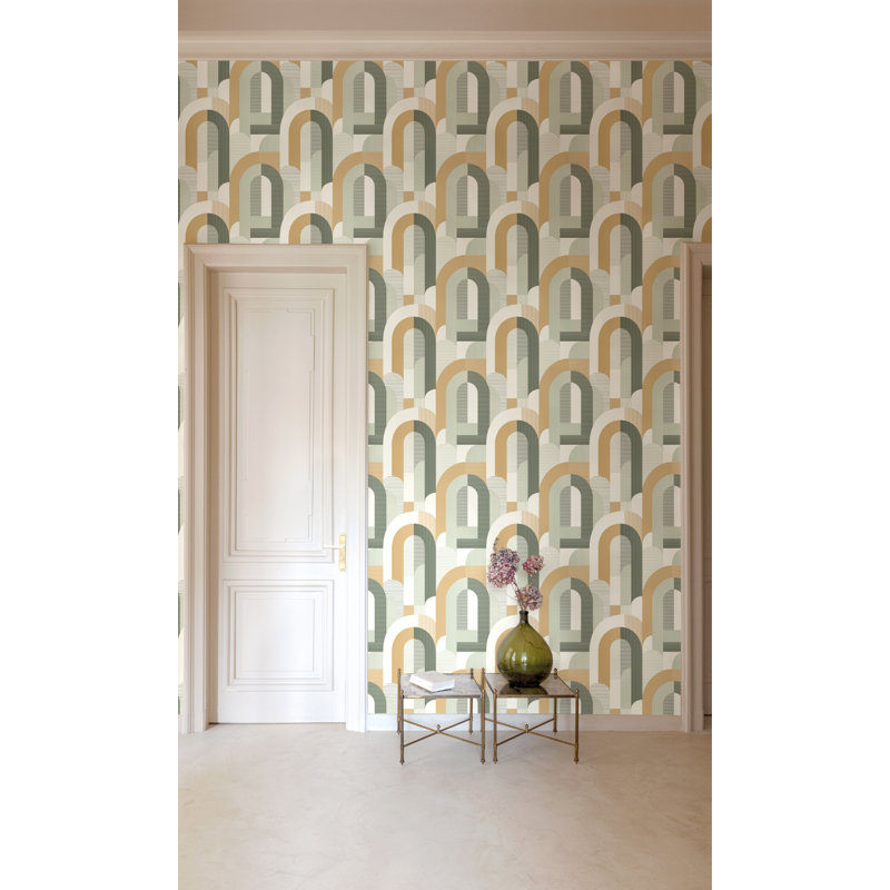 Rouleau de papier peint L 33 pi x l 21 po Huso, Vert