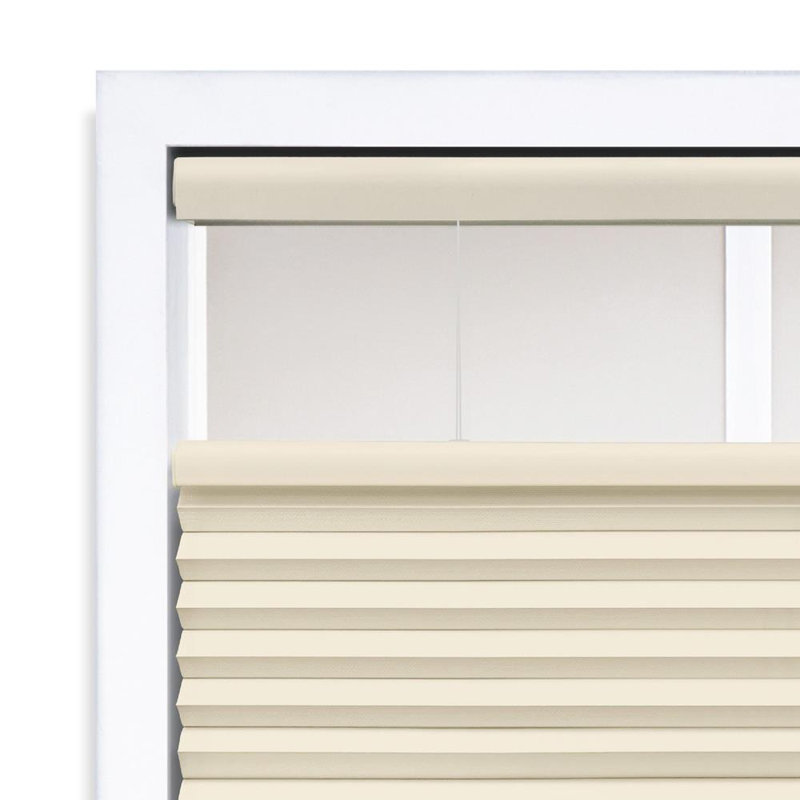 Blackout Top Down Bottom Up Cellular Shade, Alabaster, 29.5" W x 48" L