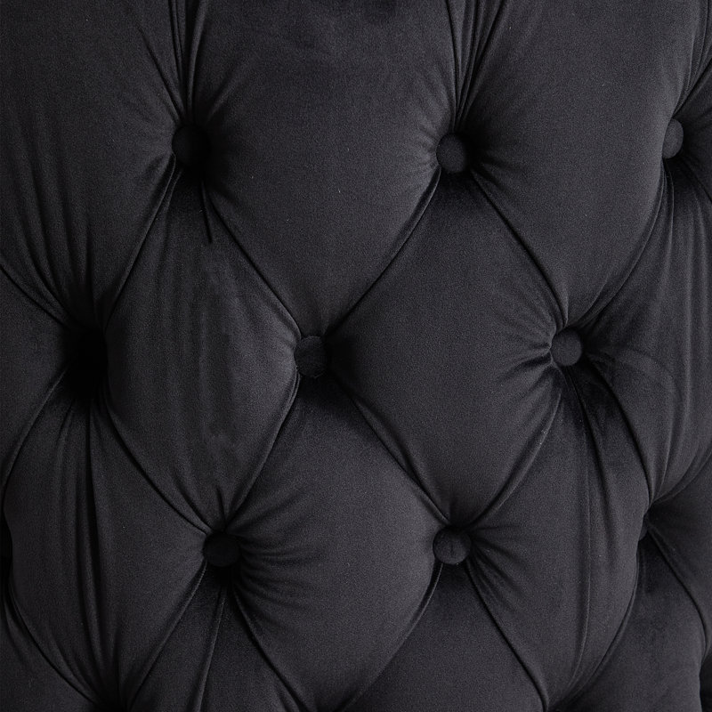 Fauteuil demi-tonneau Luxury, Noir