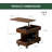 Solid Oak End Table With Lift Top-1797445065