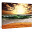 Rage Green Waves at Sunset - reproduction de photo sur toile tendue-1808564132