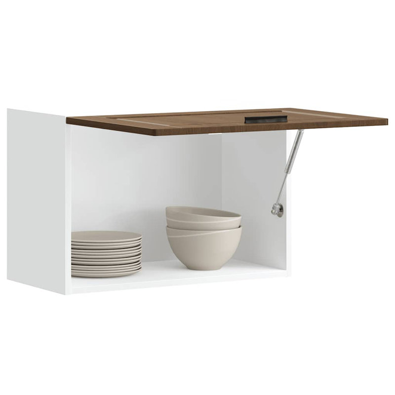 vidaXL Kitchen Wall Cabinet Engineered Wood Medium, Brown Oak