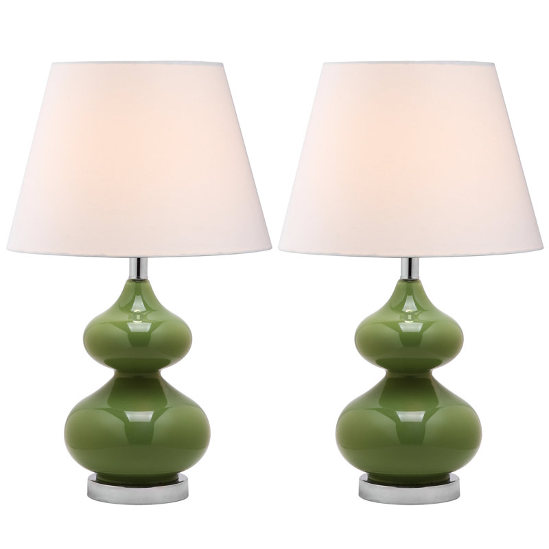 Pluto Glass Table Lamp, Fern Green