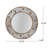 Mango Wood  / Aluminium Fitted  Round Mirror