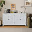 Armoire d'appoint 60 po avec buffet 4 portes Woodwood - Armoire polyvalente avec rangement pour rangement
