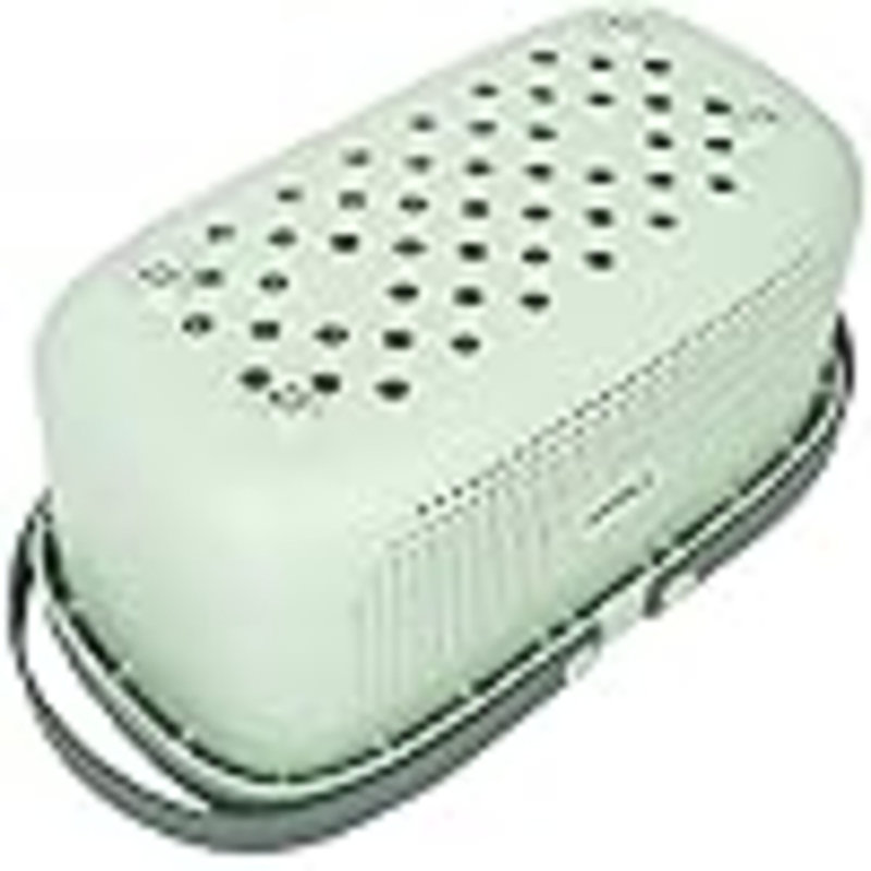 Panier de rangement en plastique avec poignée, L 7 po x P 6 po, Vert