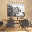 Young Woman at the Chateau de Chambord (BW) 1 Piece Wrapped Canvas Painting-1864750092