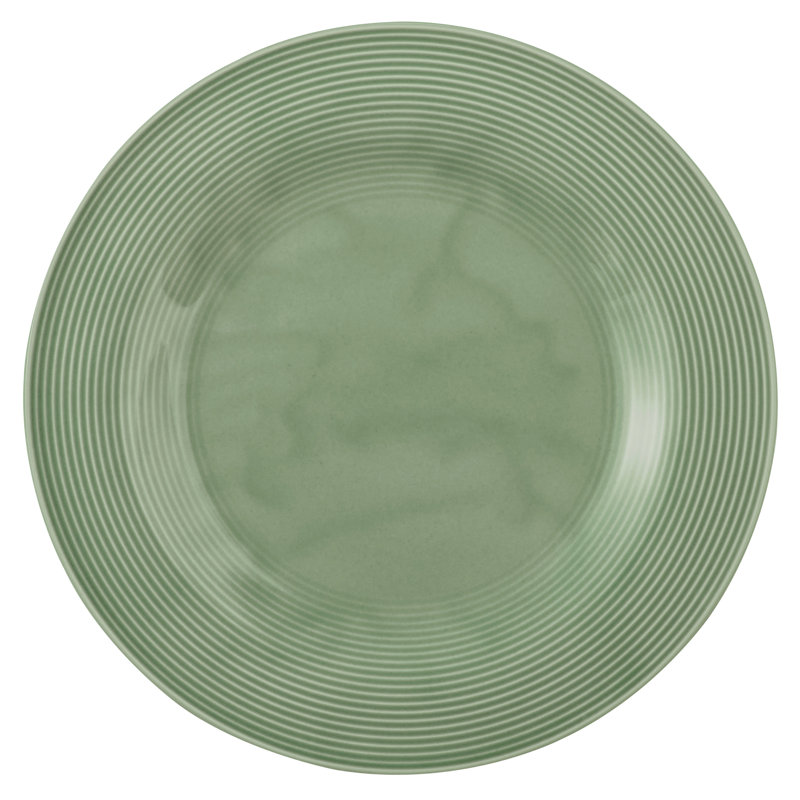 30cm Porcelain Dinner Plate, Sage Green