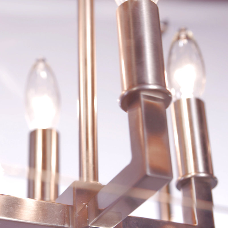 Tevfik 4 - Light Brushed Nickel Pendant, 18.5" H x 12" W x 12" D